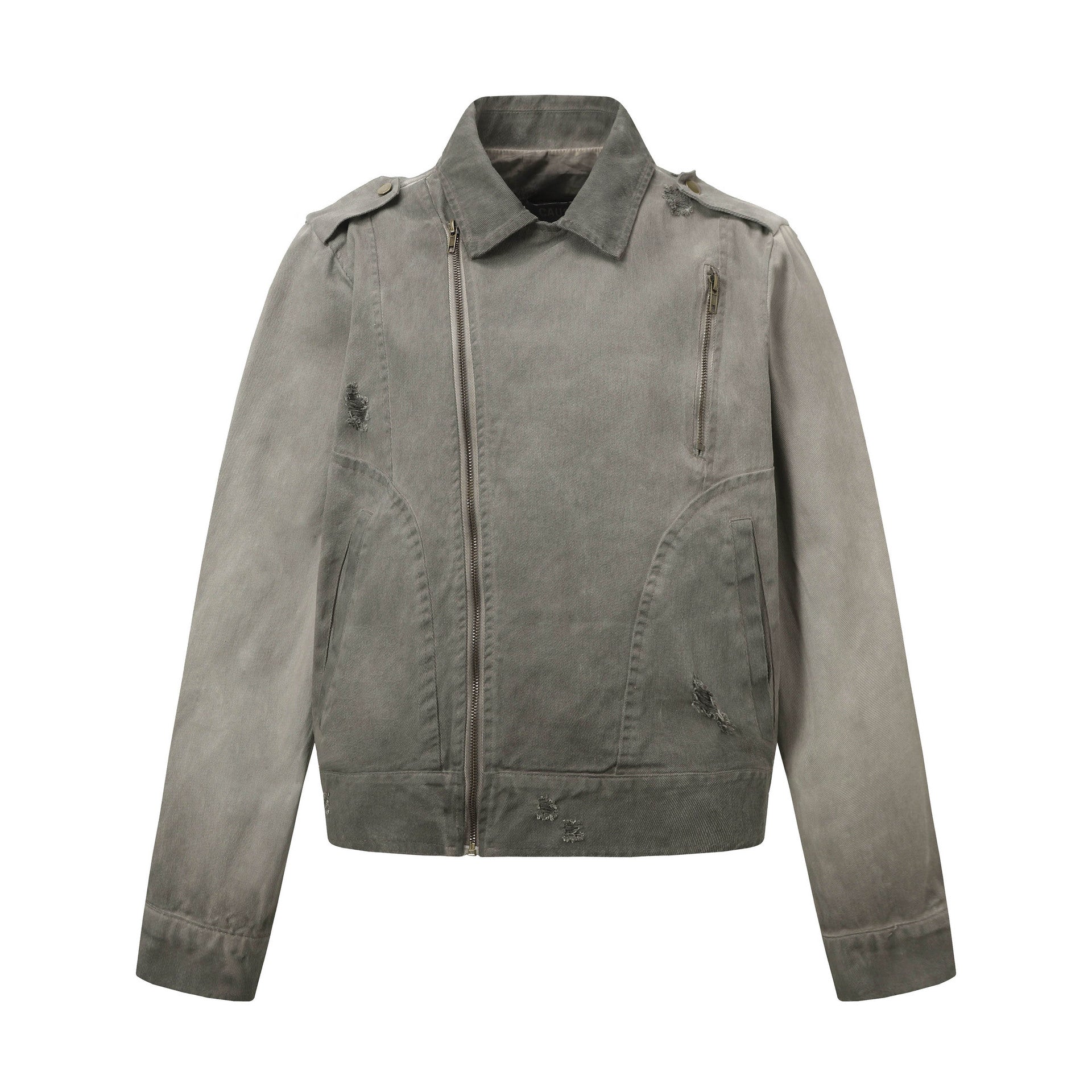 Nameria Retro Wax Dyed Cotton Canvas Zip Jacket