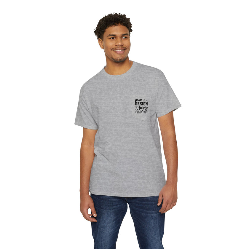 Customizable Gildan 5300 Unisex Heavy Cotton Pocket T-Shirt