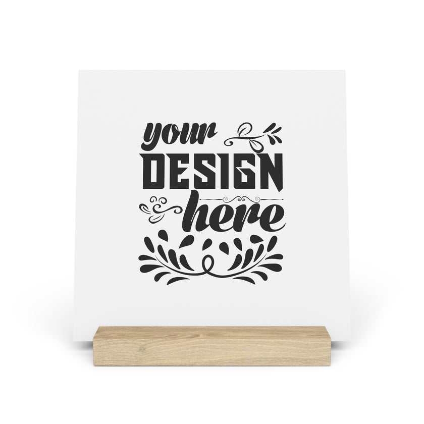 Customizable Gallery Board with Wooden Stand 1.8mm Giclée Print
