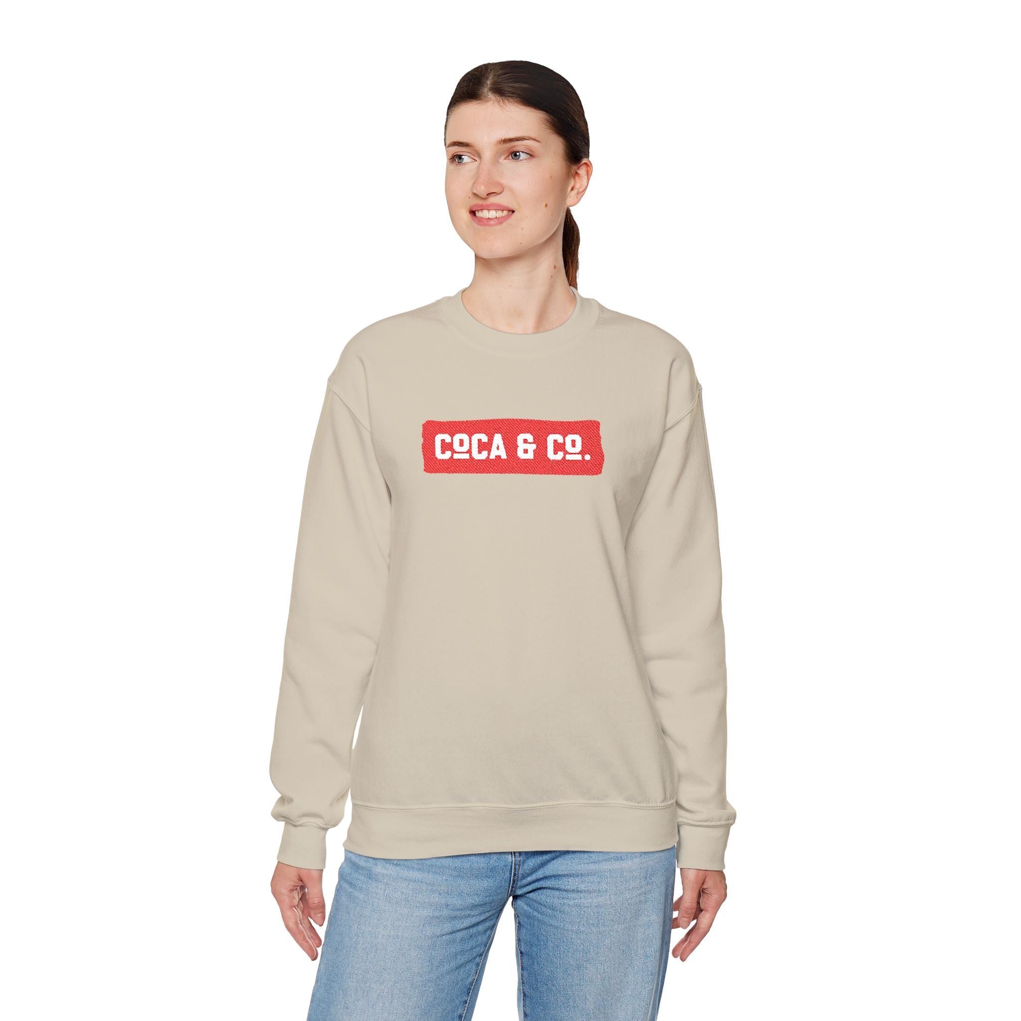 Gildan 18000 Unisex Crewneck Sweatshirt | Coca & Co Embroidery