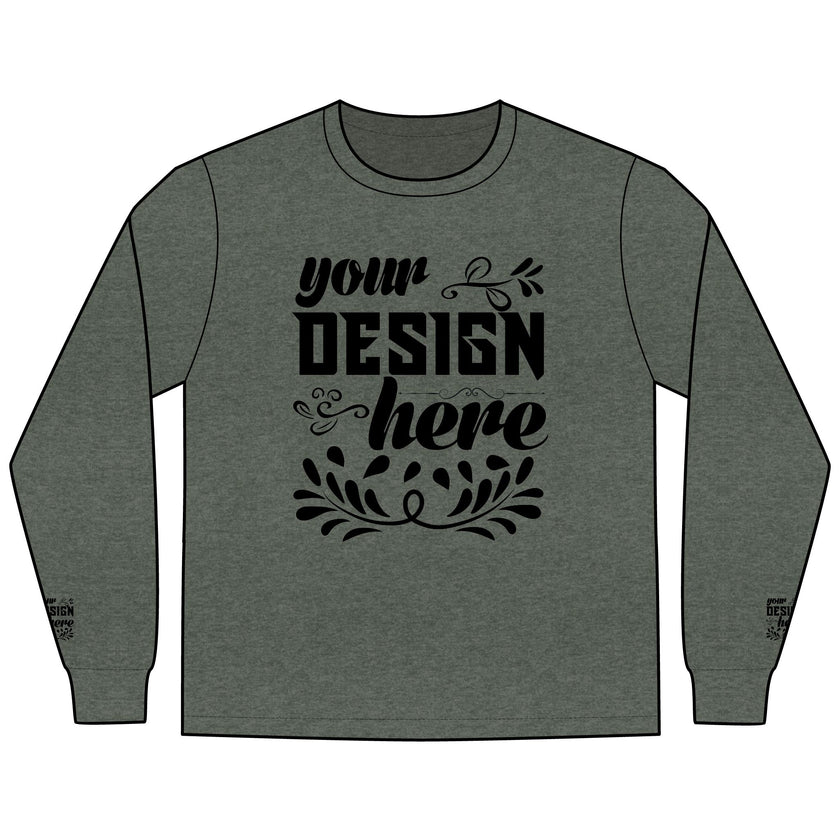 Customizable District DT109 Mens Lightweight Long Sleeve Tee Classic Fit