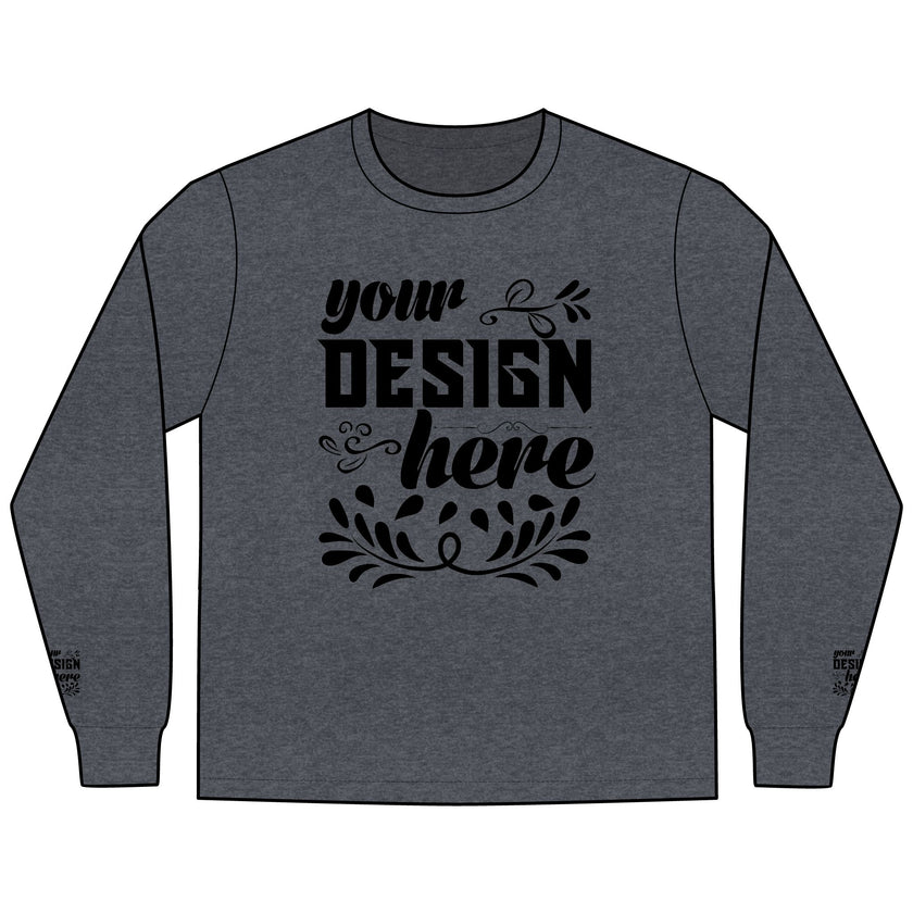 Customizable District DT109 Mens Lightweight Long Sleeve Tee Classic Fit