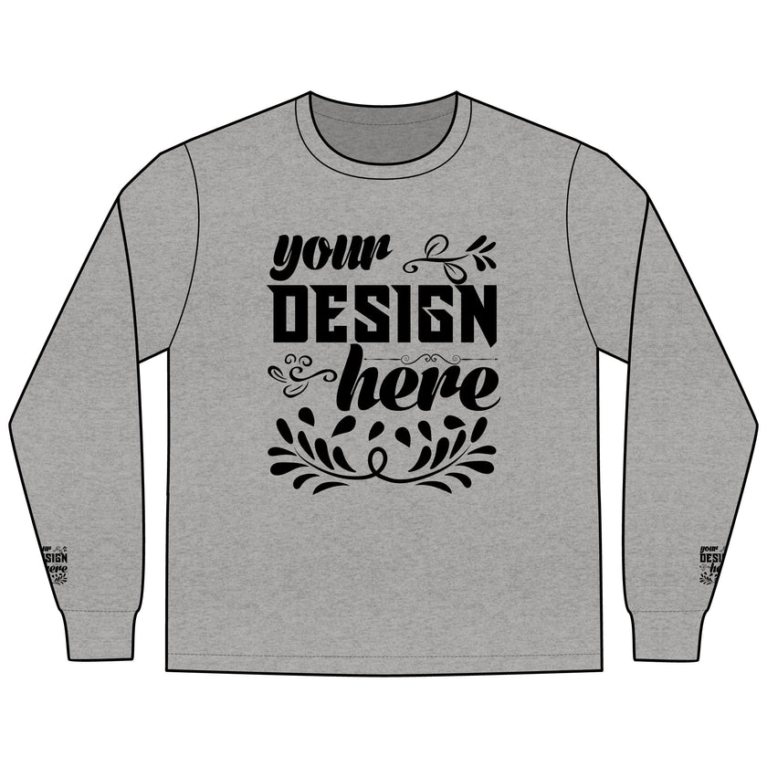 Customizable District DT109 Mens Lightweight Long Sleeve Tee Classic Fit