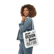 Customizable Canvas Tote Bag With 5 Color Strap Options All Over Print