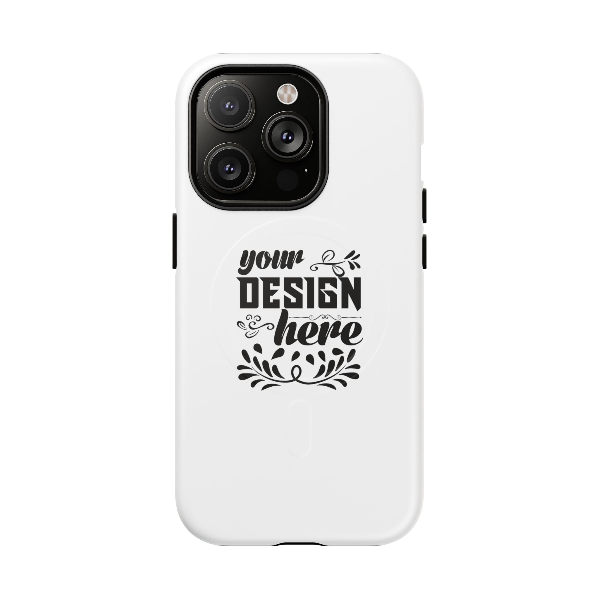 Customizable Tough Magnetic Phone Case Dual Layer Polycarbonate TPU Liner