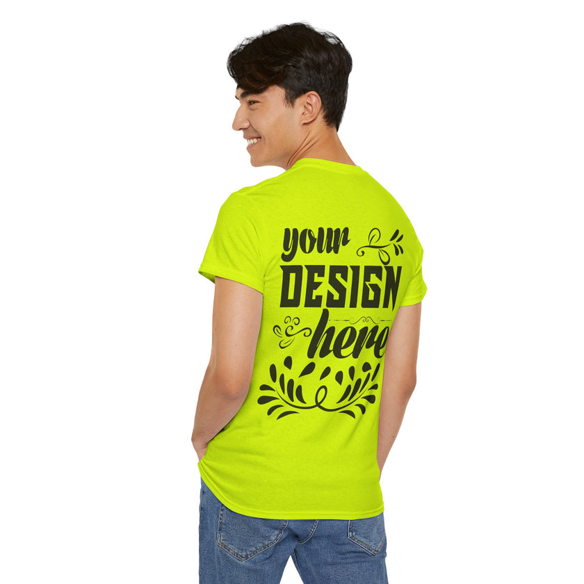 Customizable Gildan 5000 Unisex Heavy Cotton T-Shirt Classic Fit