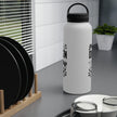 Customizable Stainless Steel Water Bottle with Handle Lid in Three Sizes