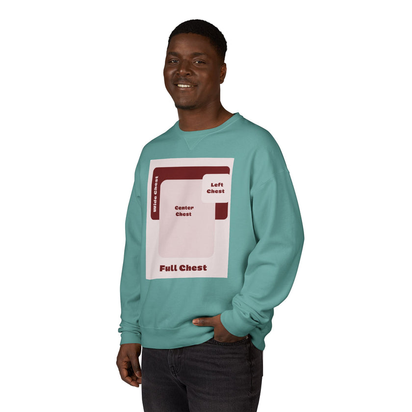 Customizable Hanes GDH400 Unisex Garment Dyed Crewneck Sweatshirt