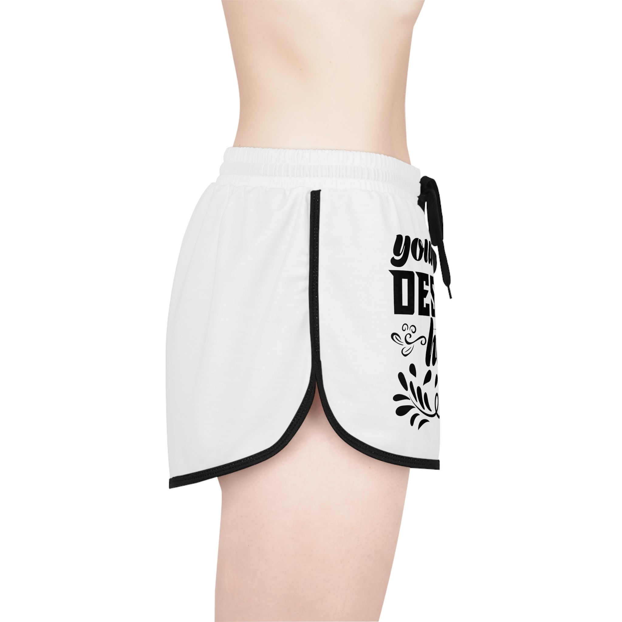 Customizable Women’s Relaxed Fit Polyester Drawstring Shorts