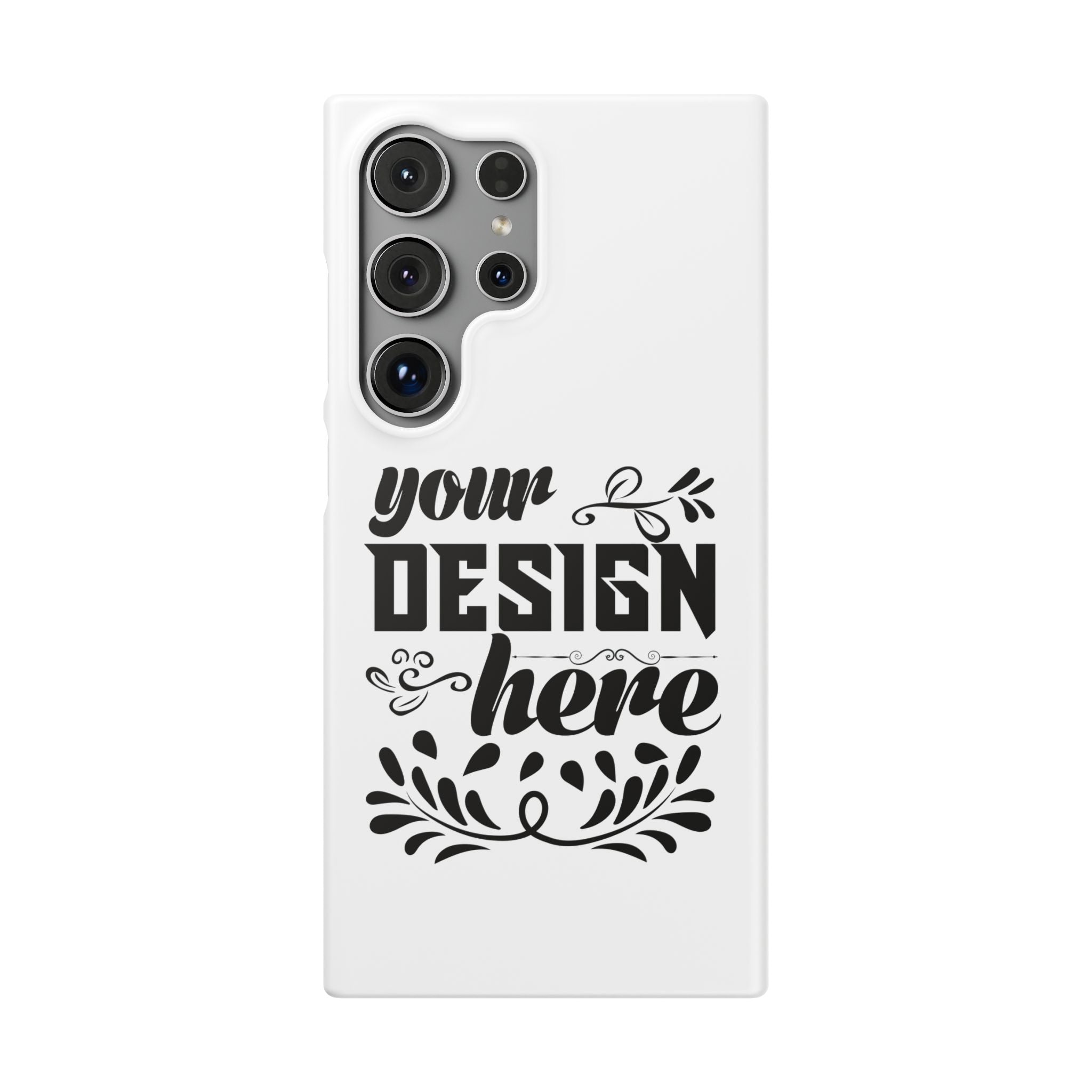 Customizable Snap Phone Case Slim Lightweight Polycarbonate Gloss Or Matte