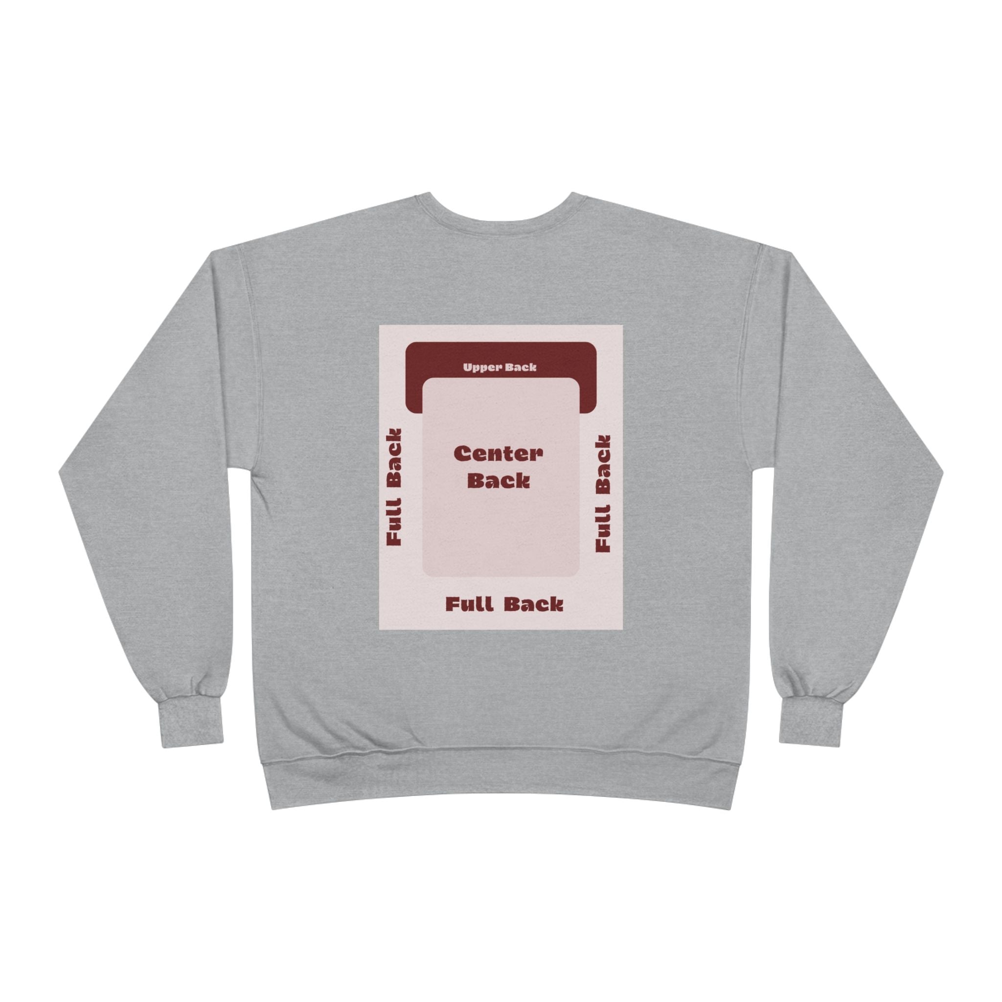 Customizable Unisex Hanes P160 EcoSmart Crewneck Sweatshirt Custom Print