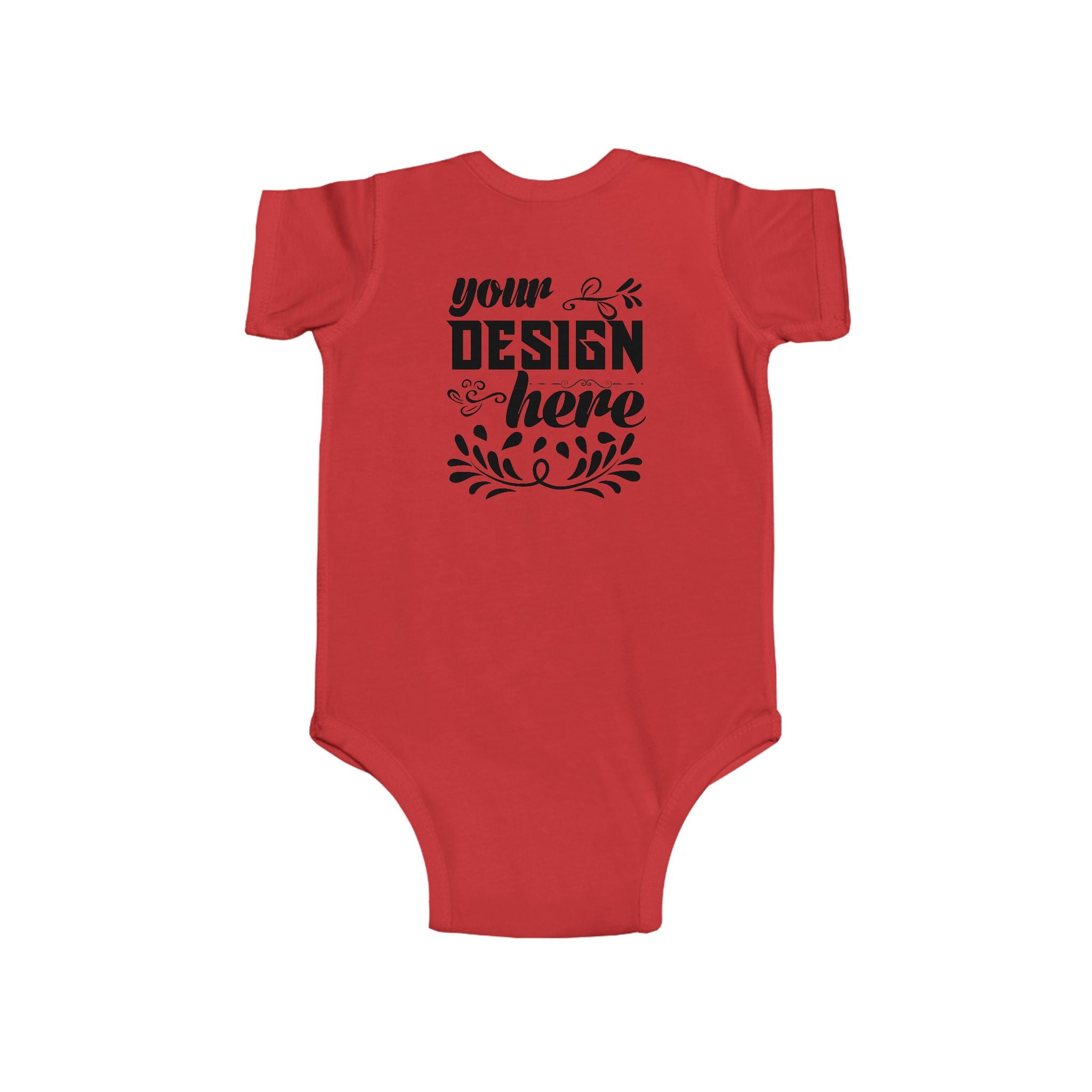 Customizable Rabbit Skins 4424 Infant Fine Jersey Baby Bodysuit