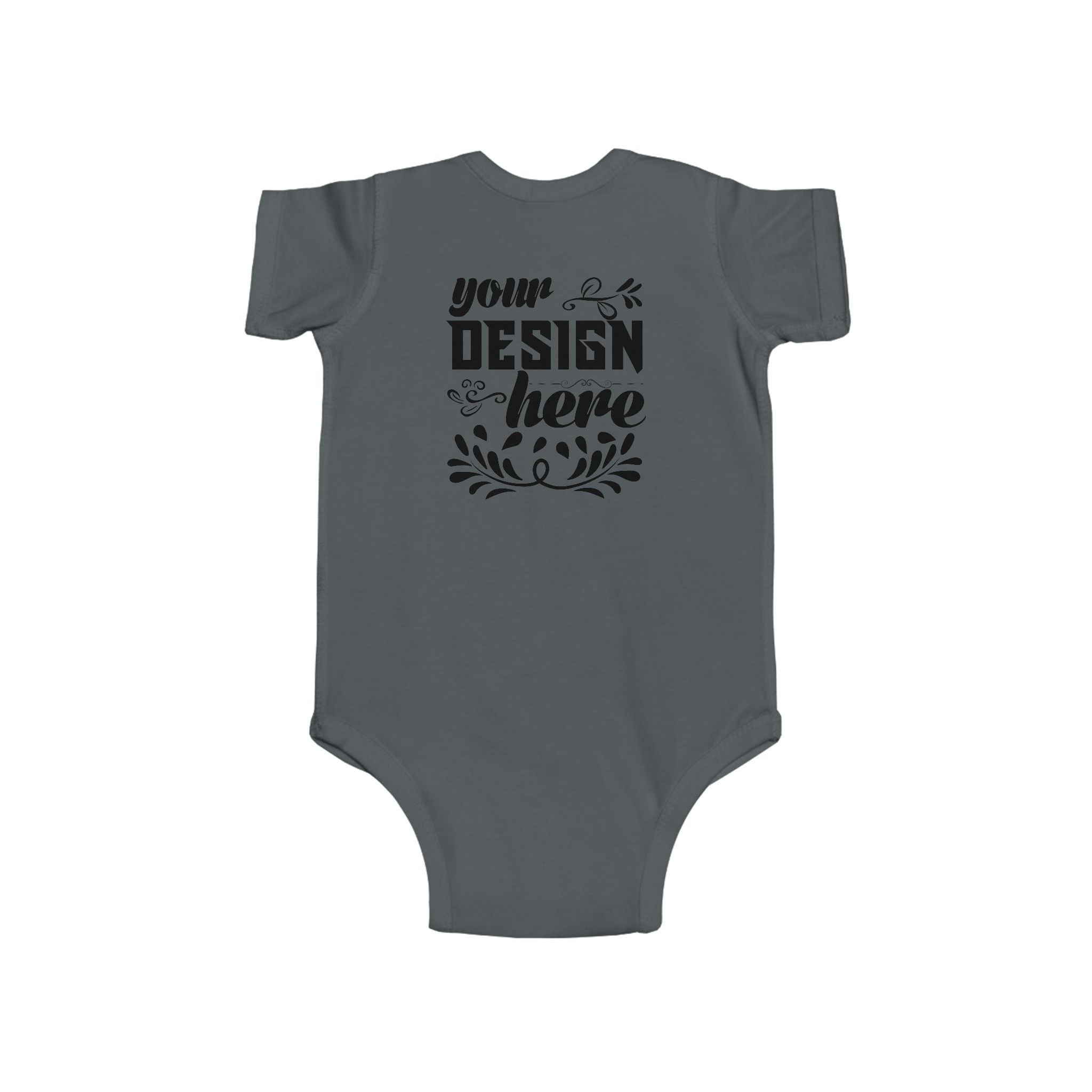 Customizable Rabbit Skins 4424 Infant Fine Jersey Baby Bodysuit