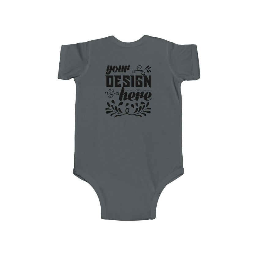 Customizable Rabbit Skins 4424 Infant Fine Jersey Baby Bodysuit
