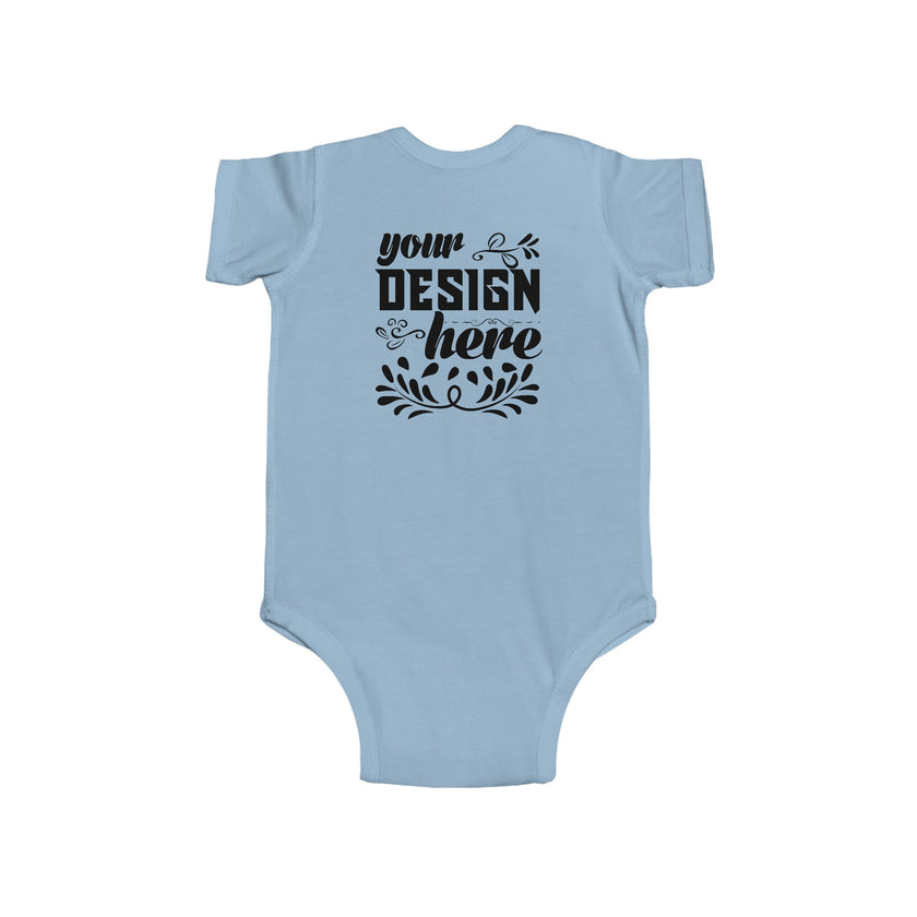 Customizable Rabbit Skins 4424 Infant Fine Jersey Baby Bodysuit