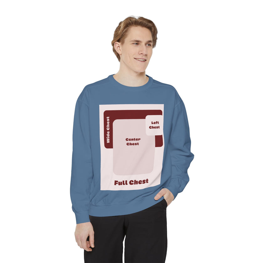 Customizable Comfort Colors 1566 Unisex Garment Dyed Sweatshirt DTG Custom Design