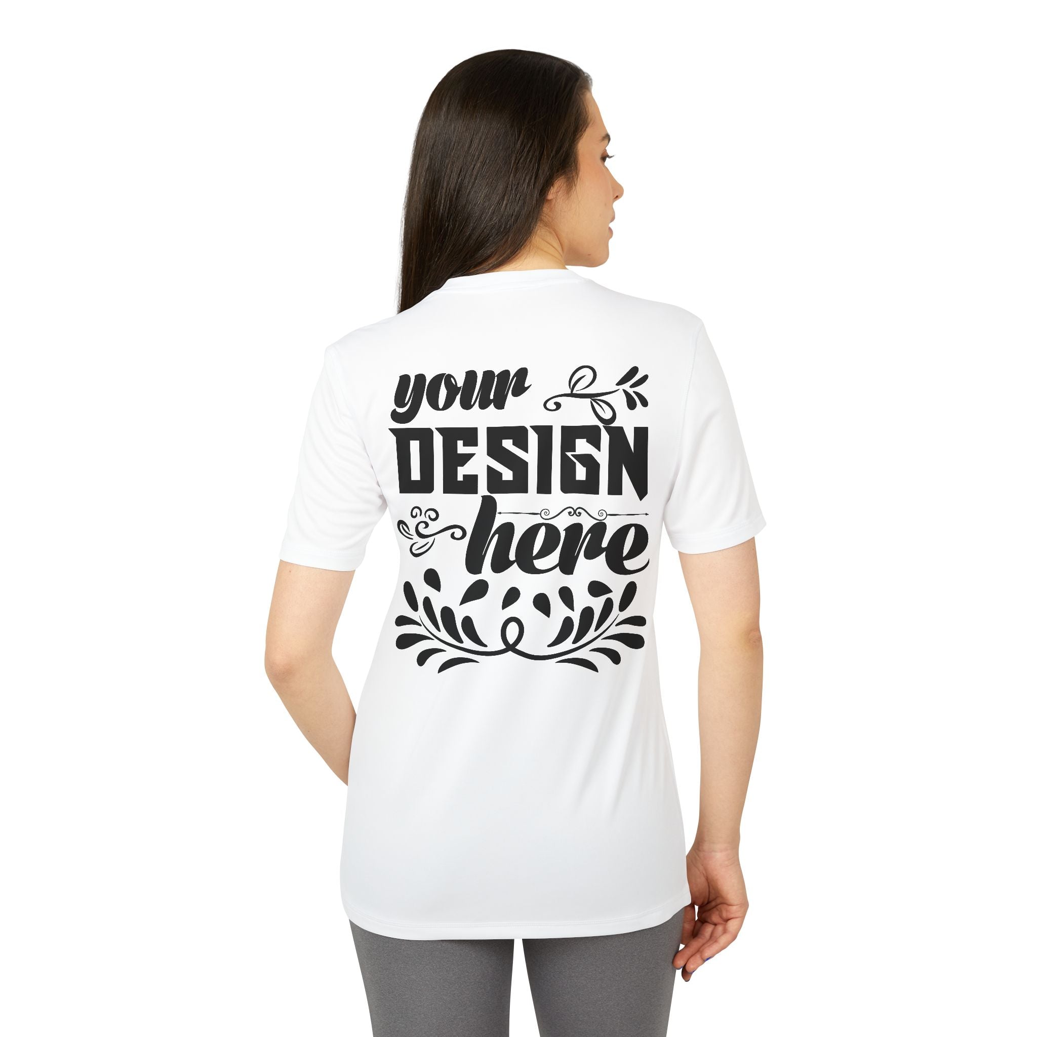 Customizable Adidas A376 Unisex Sport T-Shirt Regular Fit Performance