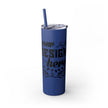 Customizable Maars 20oz Skinny Tumbler with Straw Stainless Steel