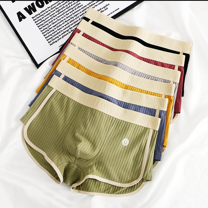 Nameria Men's Mid Waist Cotton Boxer Briefs