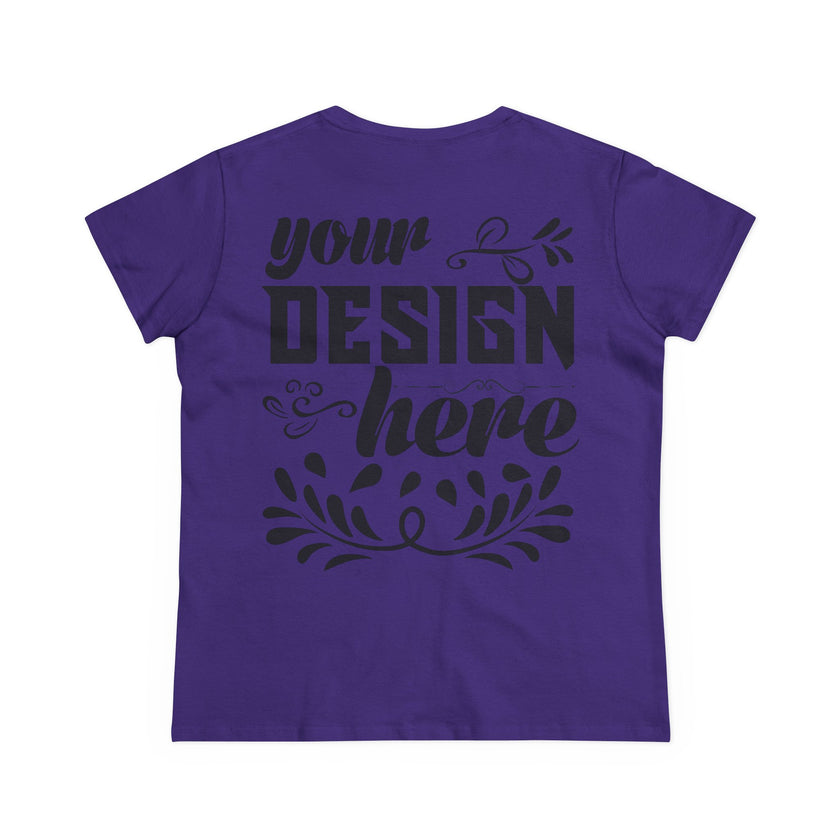 Customizable Gildan 5000L Womens Midweight Cotton Short Sleeve T-Shirt