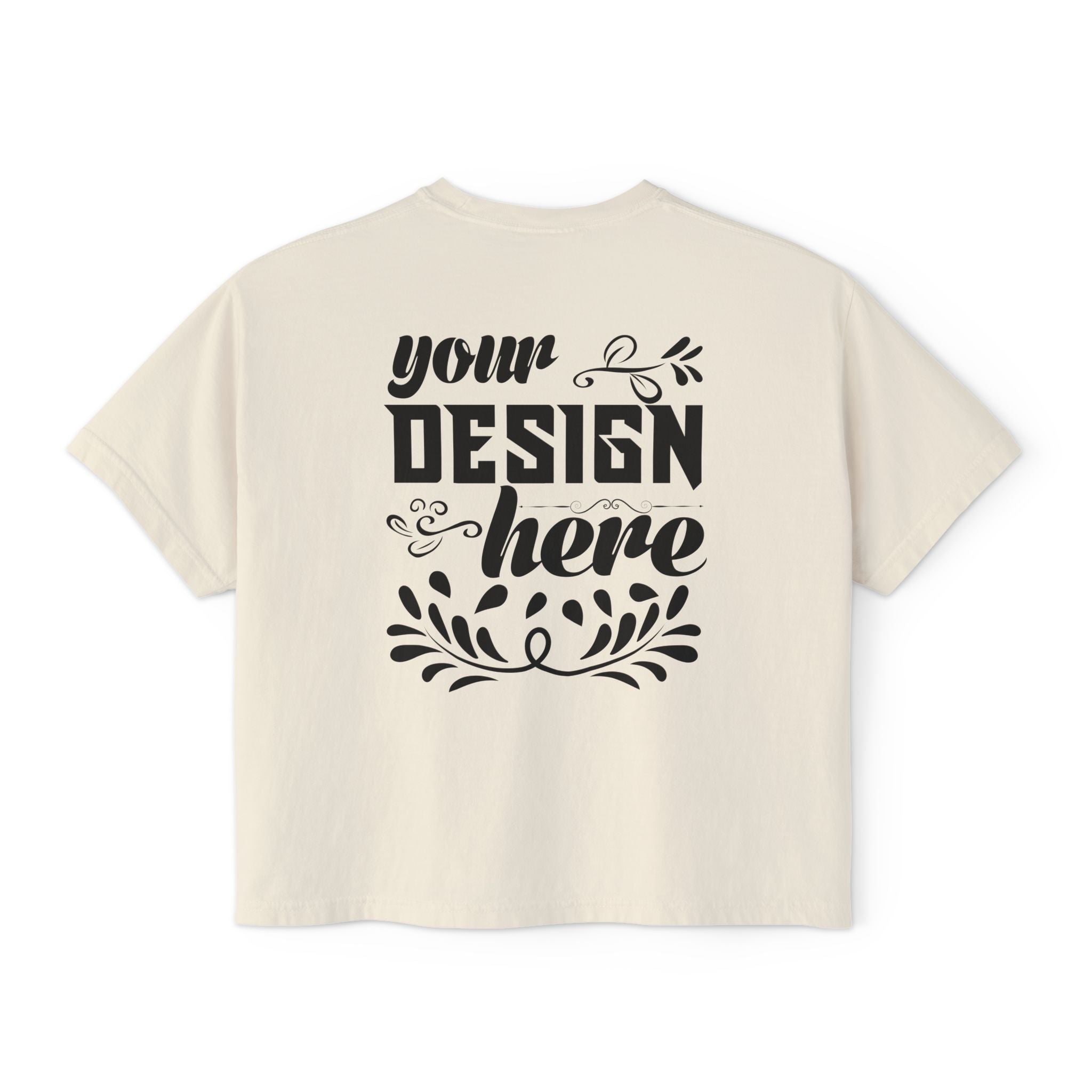 Customizable Comfort Colors 3023CL Womens Boxy Pigment Dyed T-Shirt