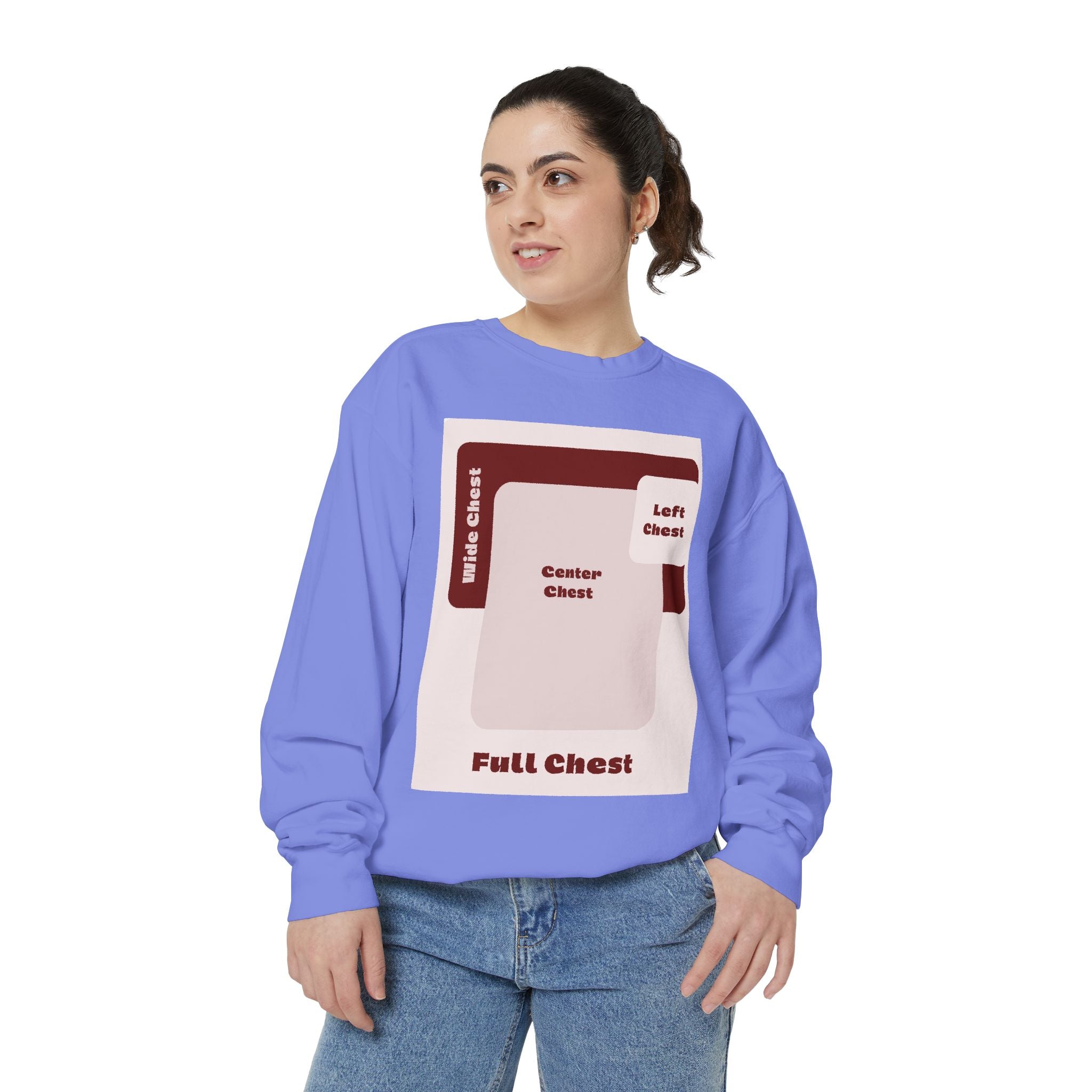 Customizable Comfort Colors 1566 Unisex Garment Dyed Sweatshirt DTG Custom Design