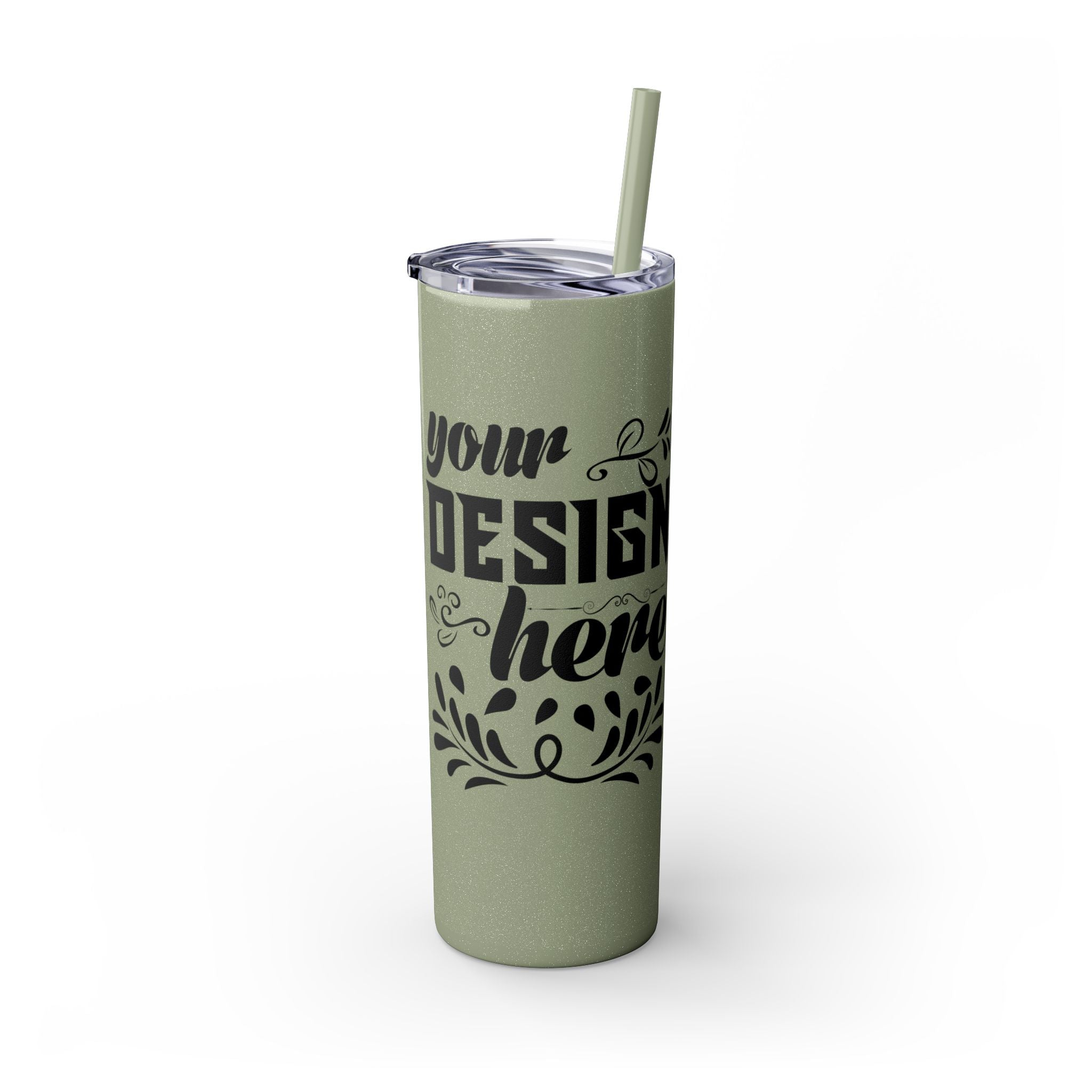Customizable Maars 20oz Skinny Tumbler with Straw Stainless Steel