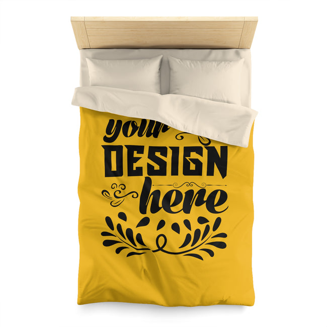 Customizable Microfiber Duvet Cover with Invisible Zipper Multiple Sizes