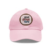 Customizable ValuCap VC300A Dad Hat with Round PU Leather Patch Front