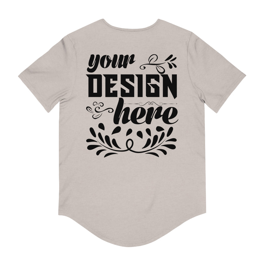 Customizable Bella+Canvas 3003 Mens Jersey Curved Hem Tee