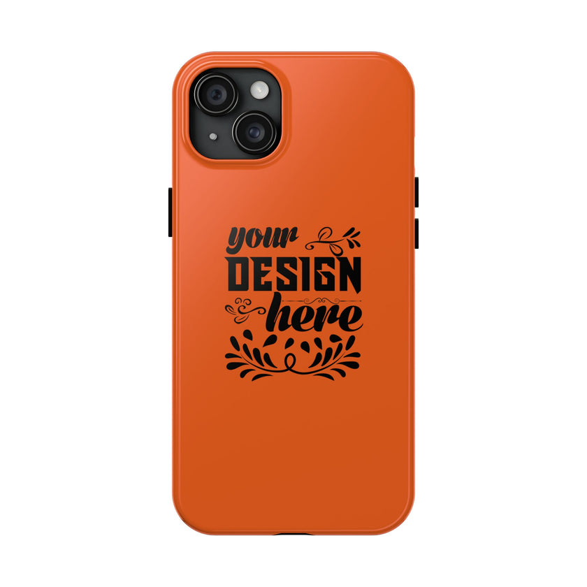 Customizable Tough Phone Case Glossy Dual Layer Wireless Charging
