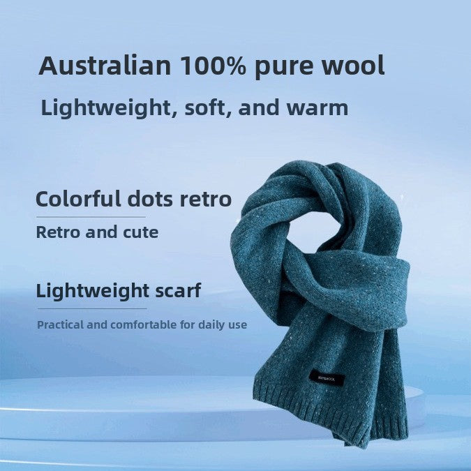 Nameria Merino Wool Knitted Winter Scarf