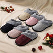 Women’s Fuzzy Memory Foam House Slippers – Indoor Outdoor Cozy Knit Slip-On with Plush Lining & Anti-Skid Rubber Sole