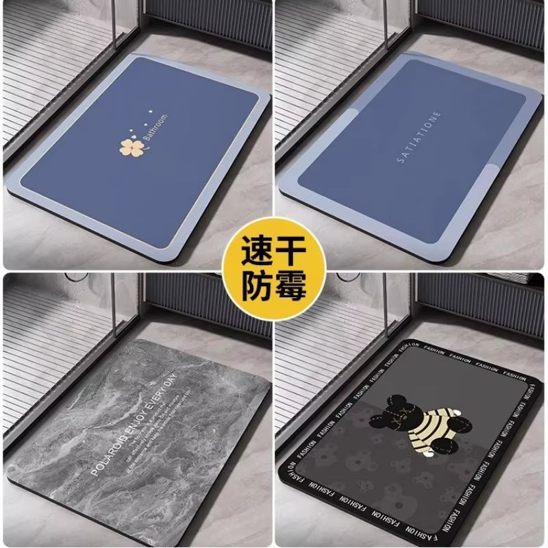 Nameria Quick Dry Diatom Bath Mat – Non Slip Absorbent Floor Mat