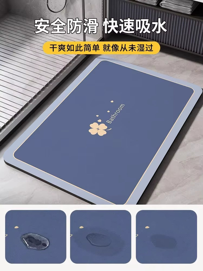 Nameria Quick Dry Diatom Bath Mat – Non Slip Absorbent Floor Mat