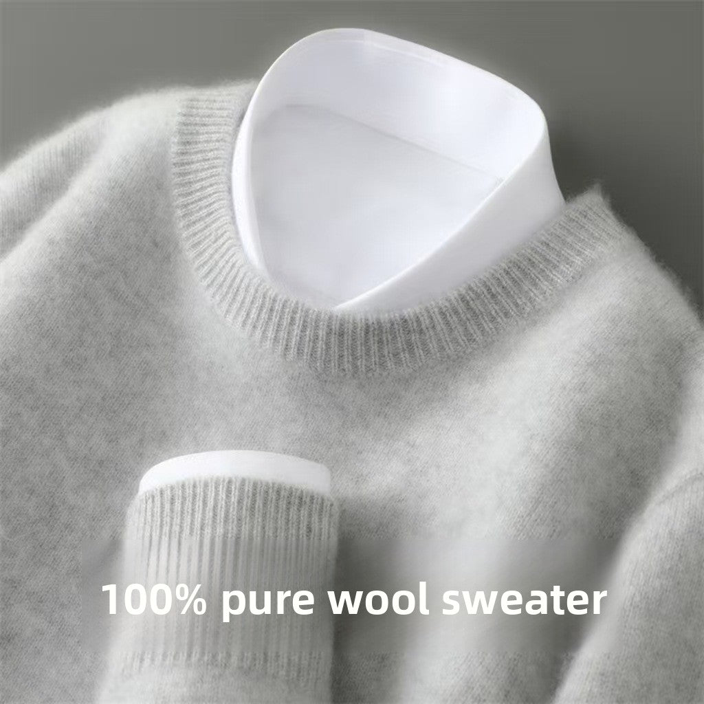 Nameria Wool Half Turtleneck Sweater Thick Knit Loose Fit