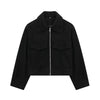 Nameria Street Style Short Zip Tweed Jacket