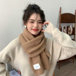 Nameria Textured Hand Hook Knit Scarf Acrylic Blend