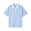 Nameria Unisex Color Block Polo Shirt 100% Combed Cotton Loose Fit