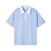 Nameria Unisex Color Block Polo Shirt 100% Combed Cotton Loose Fit