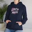 Gildan 18500 Unisex  Hooded Sweatshirt | Love Never Hurts Graphic Print