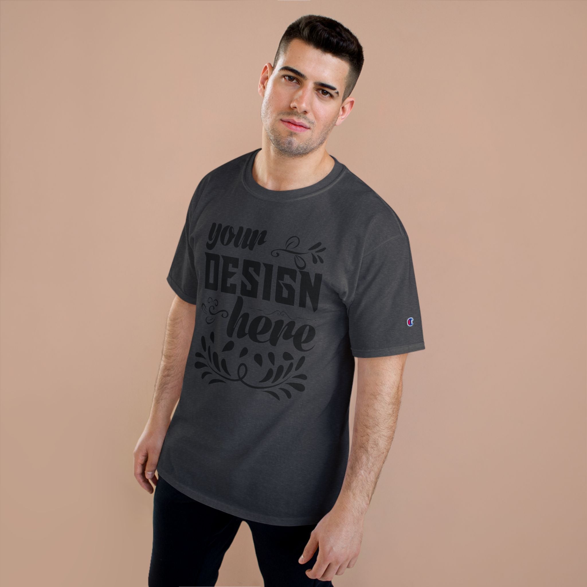 Customizable Champion T425 Unisex Cotton T-Shirt Classic Fit