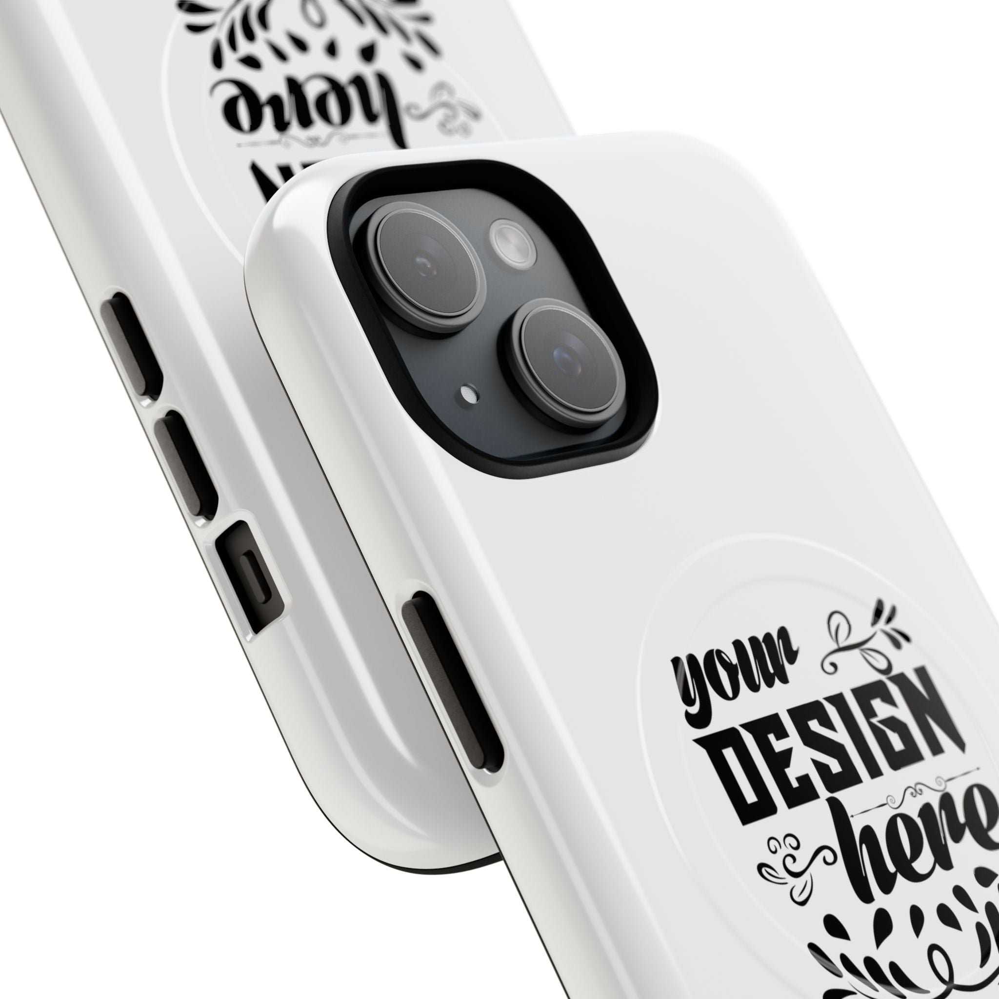 Customizable Tough Magnetic Phone Case Dual Layer Polycarbonate TPU Liner