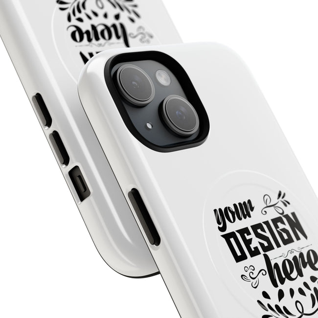 Customizable Tough Magnetic Phone Case Dual Layer Polycarbonate TPU Liner