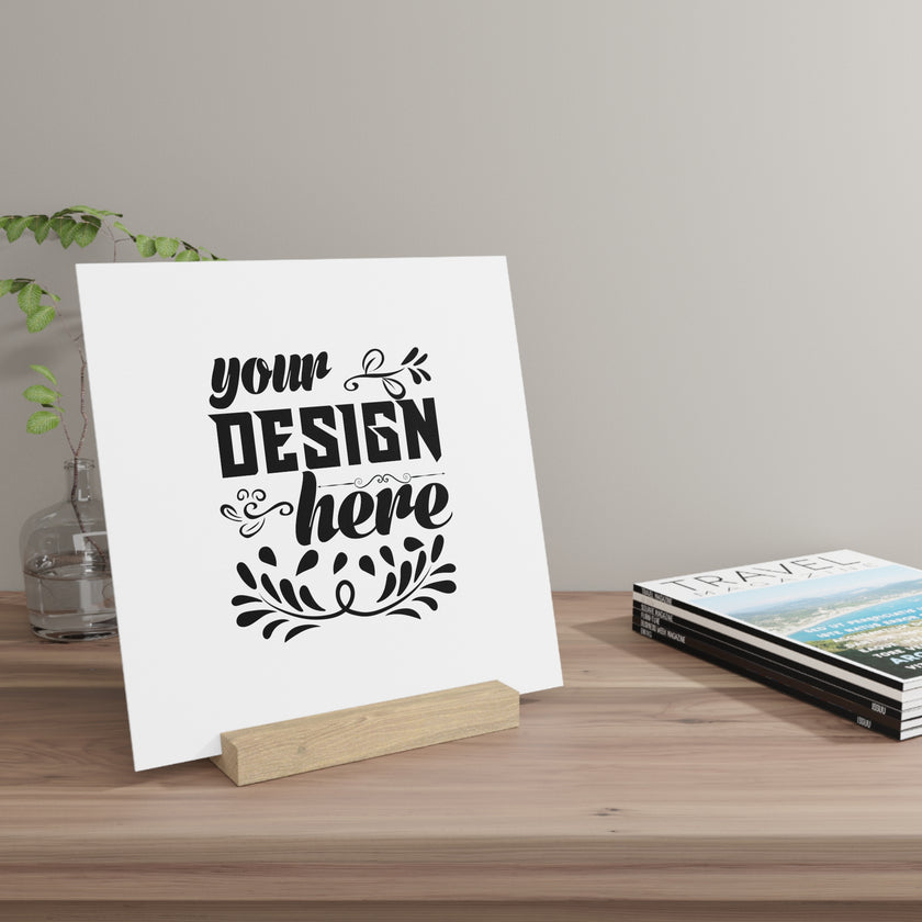 Customizable Gallery Board with Wooden Stand 1.8mm Giclée Print