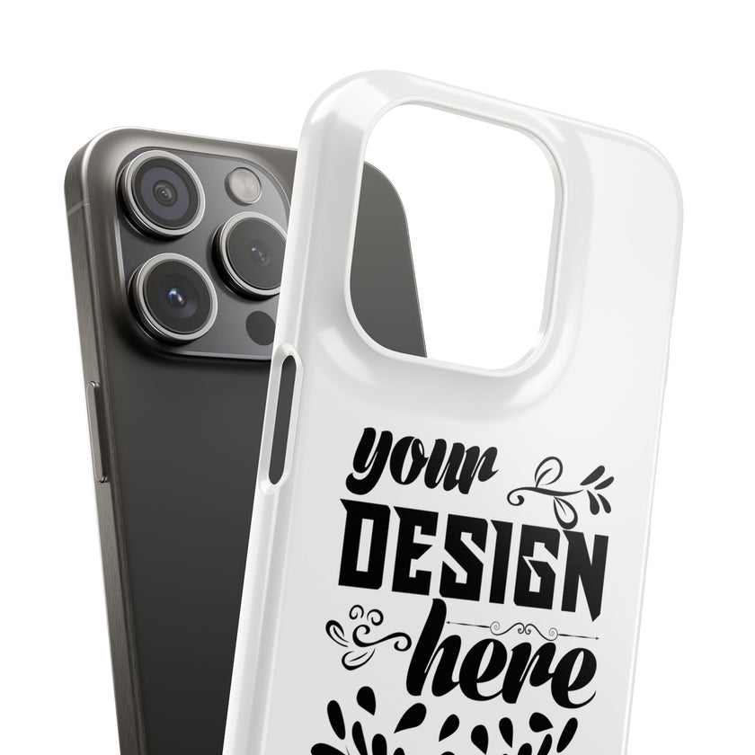Customizable Snap Phone Case Slim Lightweight Polycarbonate Gloss Or Matte