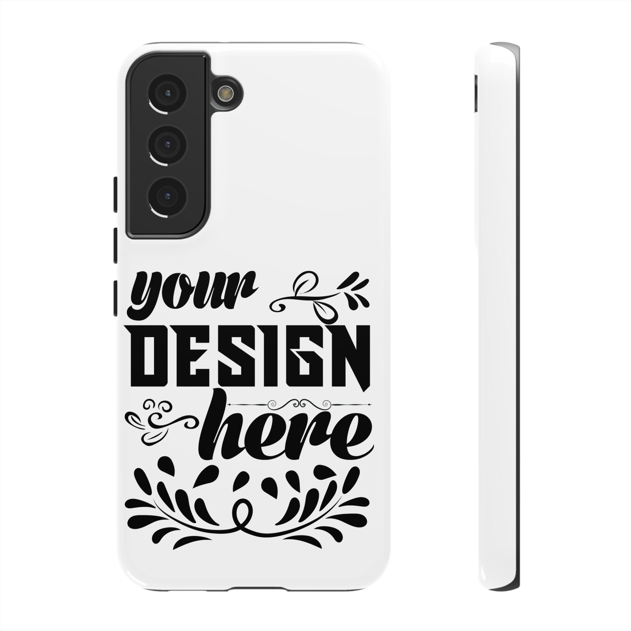 Customizable Tough Dual Layer Phone Case Polycarbonate TPU Liner Protective