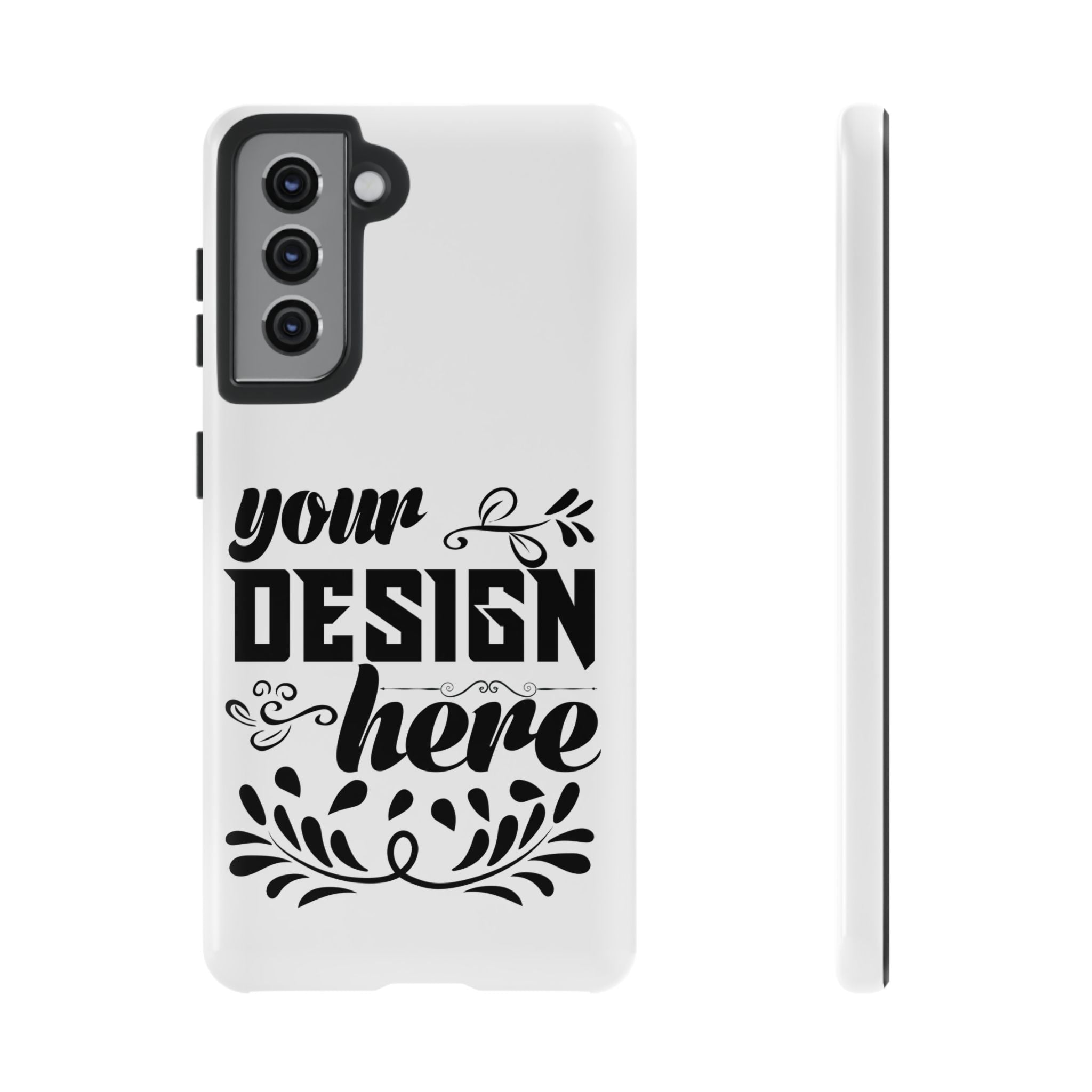 Customizable Tough Dual Layer Phone Case Polycarbonate TPU Liner Protective