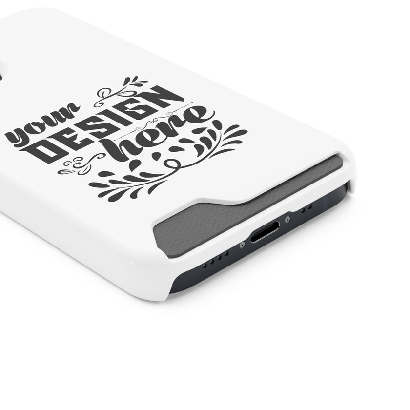 Customizable Polycarbonate Phone Case With Card Holder MagSafe Compatible