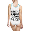 Customizable Women’s Classic One-Piece Swimsuit